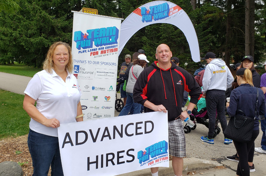 Advanced Hires Sponsors and Attends The Autism Society’s Fun Walk