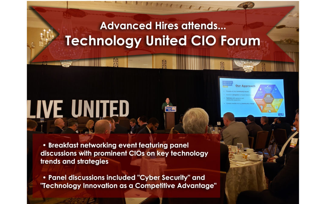 Advanced Hires Attends 2020 Technology United CIO Forum