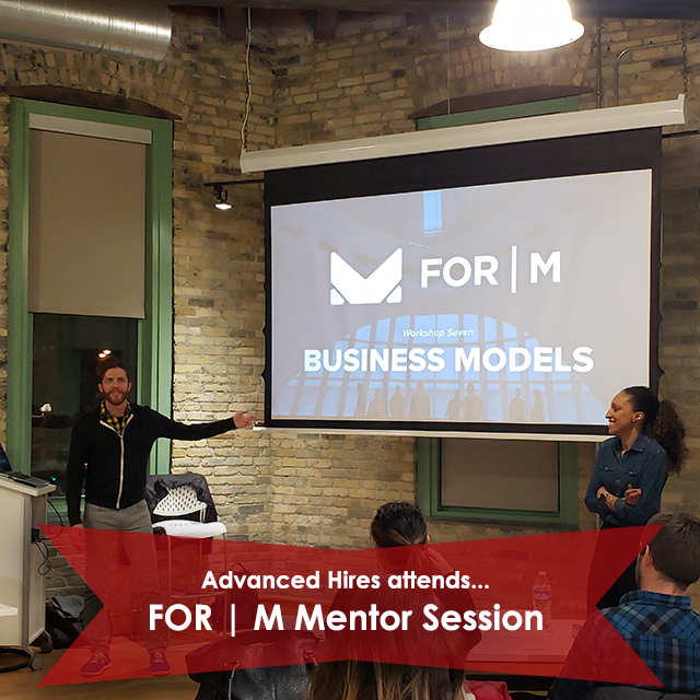Tina Rock of Advanced Hires attends FOR | M Mentor Session